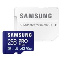 Samsung PRO Plus microSD 2023 - 256GB - inclusief SD Adapter - UHS-I/U3/Full HD/4K UHD