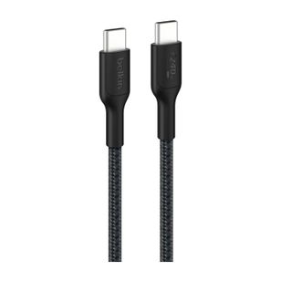 Belkin BoostCharge Pro Braided USB-C naar USB-C kabel - 1 meter - Zwart