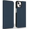 Accezz Premium Leather Slim Bookcase iPhone 13 - Donkerblauw