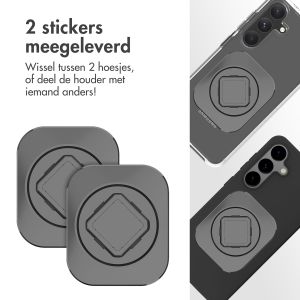 Accezz EasyLock telefoonhouder fiets - inclusief hoesje Samsung Galaxy S24 - Aluminium - 360 graden draaibaar - Zwart