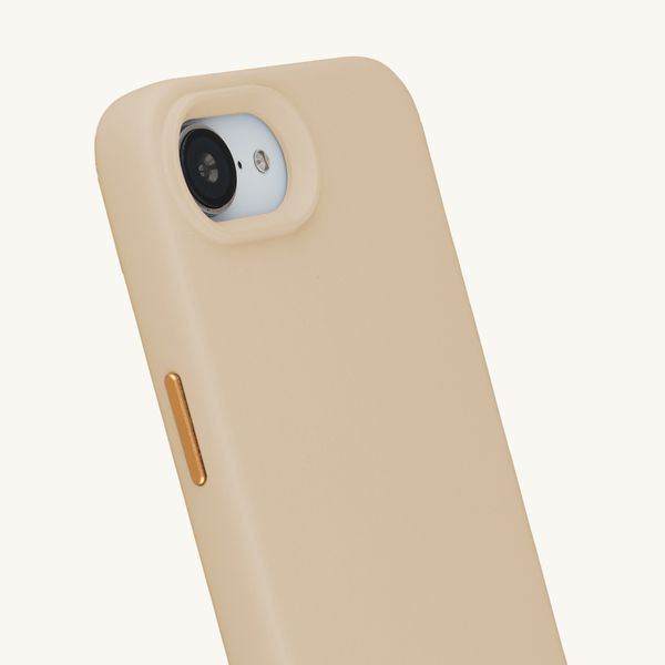 Selencia Rivièra MagSafe Backcover met afneembare haakjes Apple iPhone 17e / 16e - Milky Latte