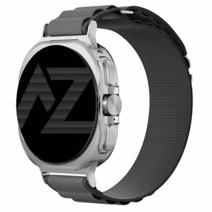 Accezz Nylon Alpine bandje Samsung Galaxy Watch Ultra 2 (2026) / Ultra (2024/2025) - Dark Grey