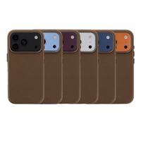 Accezz MagSafe Leather Backcover Apple iPhone 18 Pro / 17 Pro - Coffee Brown