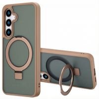 Accezz Ring Stand Backcover met MagSafe Samsung Galaxy S24 - Bruin