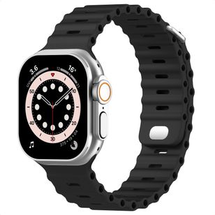 Accezz Ocean bandje Apple Watch | 44/45/46/49 mm - Zwart