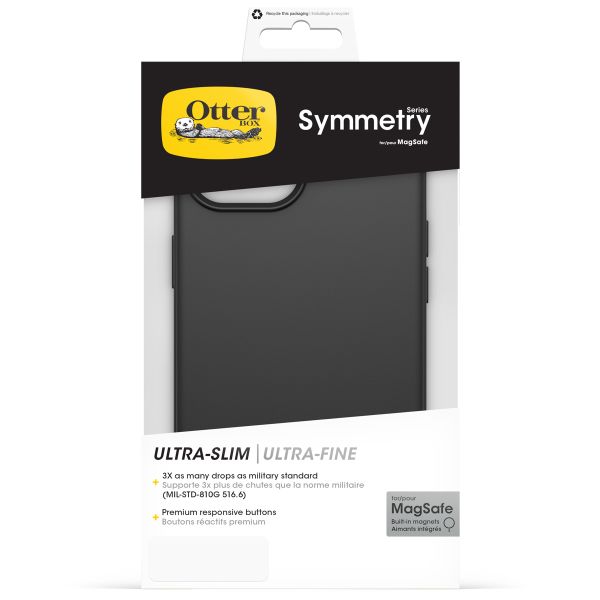 OtterBox Symmetry Clear Backcover MagSafe in Fabrieksverpakking Apple iPhone 17e / 16e / 15 / 14 / 13 - Zwart