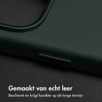 Accezz Vintage Leather MagSafe Backcover Apple iPhone 16 Pro Max - Smokey Green