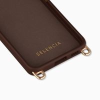 Selencia Rivièra MagSafe Backcover met afneembare haakjes Samsung Galaxy S26 - Choco Brown