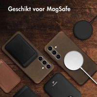 Accezz Vintage Leather Magsafe Backcover Samsung Galaxy S25 / S24 - Rustic Brown