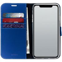 Accezz Wallet Softcase Bookcase Apple iPhone Xs Max - Blauw