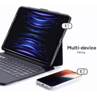 ZAGG Pro Keys 2 QWERTZ keyboard bookcase voor de iPad Air 13 inch (2025) M3 / (2024) M2 - Zwart