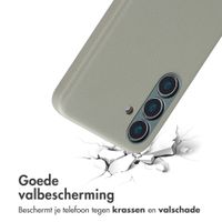 Accezz MagSafe Leather Backcover Samsung Galaxy S25 - Light Grey