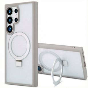 Accezz Ring Stand Backcover met MagSafe Samsung Galaxy S24 Ultra - Grijs