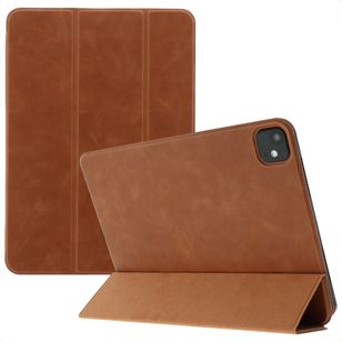 Accezz Leather Trifold Bookcase Apple iPad Pro 11 (2025) M5 / (2024) M4 - Cognac
