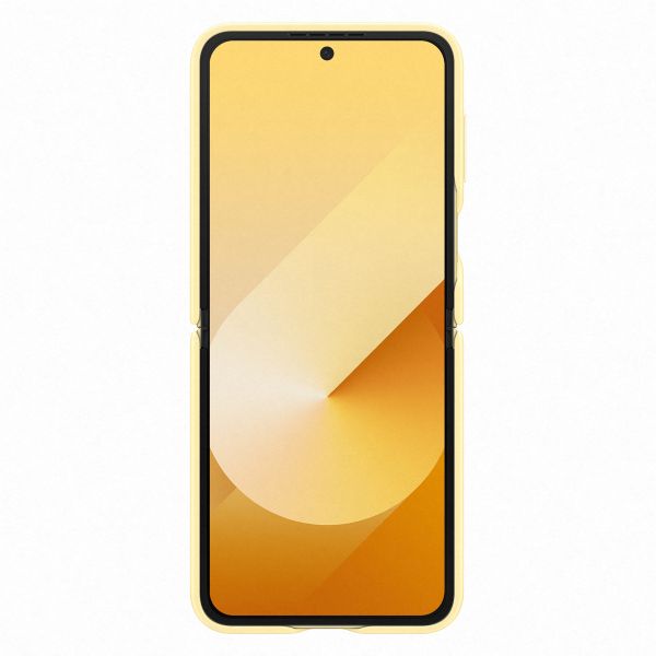 Samsung Originele KindSuit Vegan Leather Case Samsung Galaxy Z Flip 6 / Flip 7 FE - Yellow