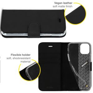 Accezz Wallet Softcase Bookcase iPhone 13 Mini - Zwart