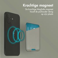Accezz Leather Cardholder MagSafe - Kaarthouder met MagSafe - Light Grey