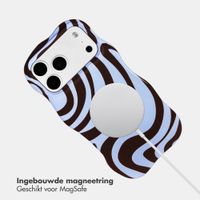 Selencia Vivid Wavy Backcover met MagSafe Apple iPhone 18 Pro / 17 Pro - Dream Swirl Chocolate