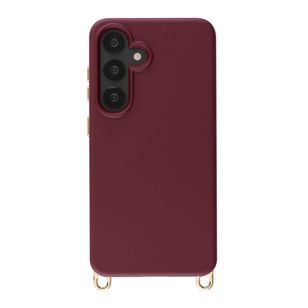 Selencia Rivièra MagSafe Backcover met afneembare haakjes Samsung Galaxy S25 / S24 - Bold Burgundy