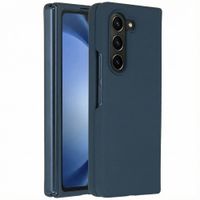Accezz Liquid Silicone Backcover Samsung Galaxy Z Fold 5 - Donkerblauw