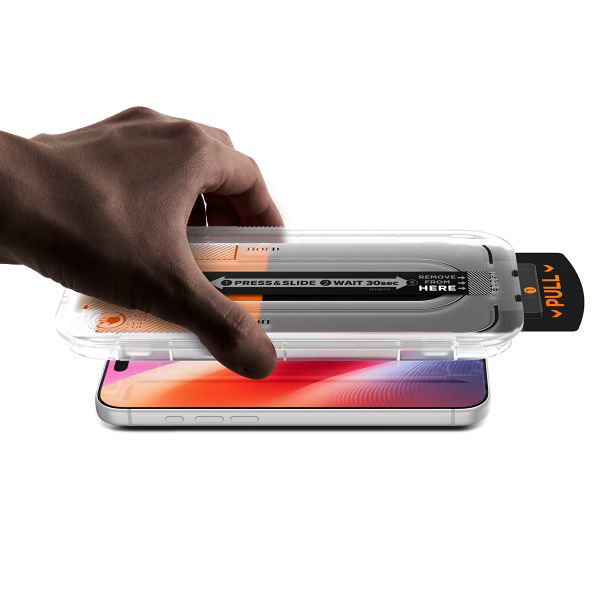 Spigen GLAStR EZ Fit Screenprotector 2 Pack + Applicator Apple iPhone 18 Pro / 17 Pro / 17 / 16 Pro