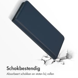 Accezz Premium Leather Slim Bookcase Samsung Galaxy S22 - Donkerblauw