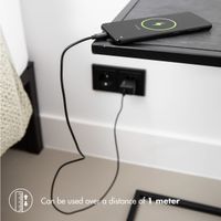 Accezz Wall Charger met USB-C naar USB-C kabel - Oplader - 20 Watt - 1 meter - Zwart