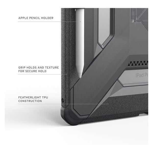 UAG Scout Plus Backcover met stand Apple iPad Pro 13 (2025) M5 / (2024) M4 - Ash