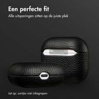 Accezz Echt Leren Case  Apple Airpods 3 - Zwart