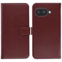 Selencia Echt Leren Bookcase Google Pixel 10a - Burgundy