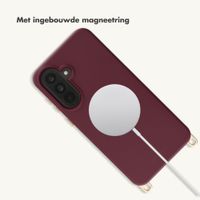 Selencia Rivièra MagSafe Backcover met afneembare haakjes Samsung Galaxy A36 / A56 - Bold Burgundy