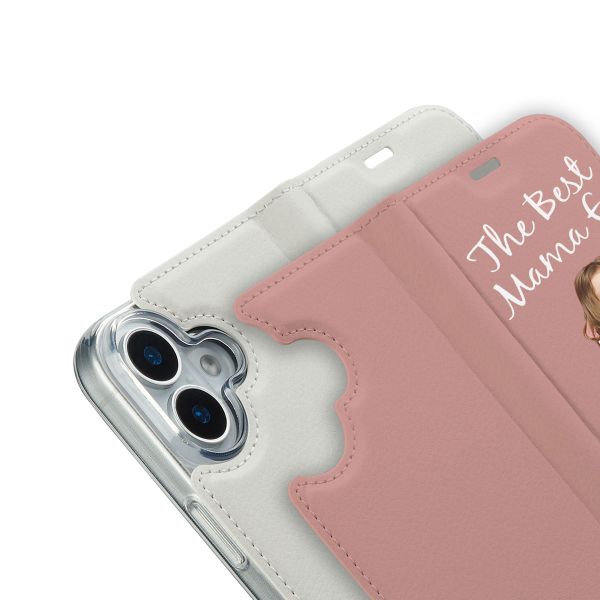 Ontwerp je eigen Compact gel bookcase hoes Apple iPhone 17 - Wit