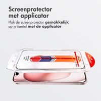 Accezz Gehard Glas Screenprotector + Applicator iPhone 16 / 15
