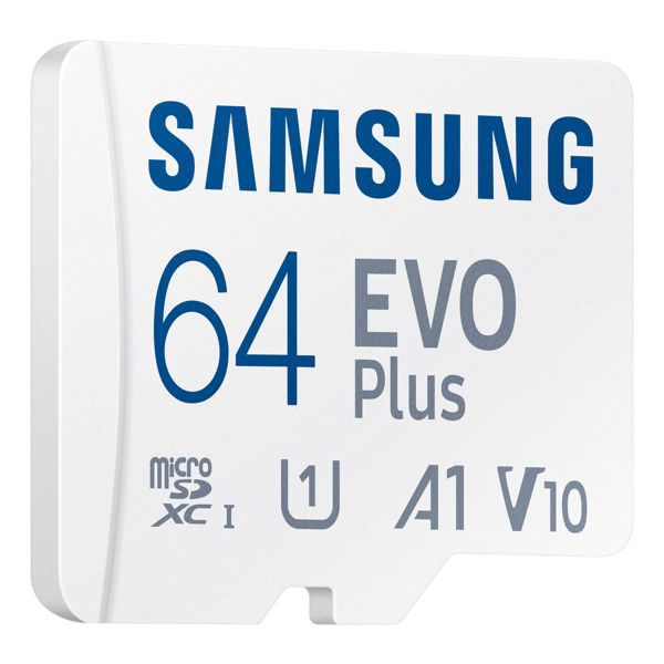 Samsung EVO Plus microSD 2024 - 64GB - inclusief SD Adapter - UHS-I/U3/Full HD/4K UHD