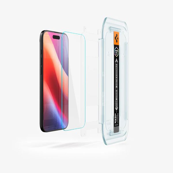 Spigen GLAStR EZ Fit Screenprotector 2 Pack + Applicator Apple iPhone Air