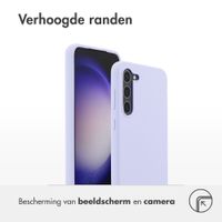 Accezz Liquid Silicone Backcover Samsung Galaxy S23 Plus - Paars