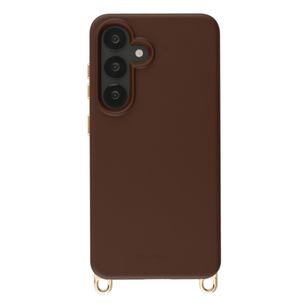 Selencia Rivièra MagSafe Backcover met afneembare haakjes Samsung Galaxy A55 (5G) / A35 - Choco Brown