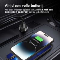 Accezz Autolader | Snellader met 2 poorten - USB-A 30 watt + USB-C 65 watt - Zwart