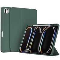Accezz Smart Silicone Bookcase Apple iPad Pro 11 (2024) M4 - Donkergroen