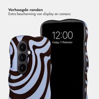 Selencia Vivid Wavy Backcover met MagSafe Samsung Galaxy S26 - Dream Swirl Chocolate
