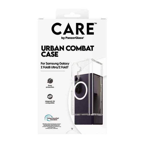 CARE by PanzerGlass Urban Combat Case Samsung Galaxy Z Fold 8 Ultra / Fold 7 - Transparant
