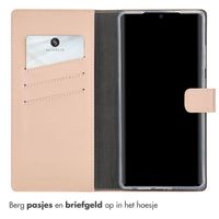 Selencia Echt Leren Bookcase Samsung Galaxy S25 Ultra - Dusty Pink