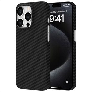 Accezz MagSafe Kevlar Backcover Apple iPhone 15 Pro - Zwart