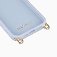 Selencia Rivièra MagSafe Backcover met afneembare haakjes Apple iPhone 15 Pro - Powder Blue