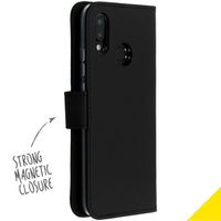 Accezz Wallet Softcase Bookcase Huawei P20 Lite - Zwart