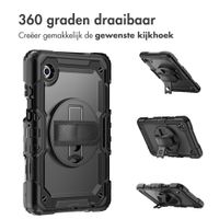 Accezz Rugged Backcover met schouderstrap Samsung Galaxy Tab A11 Plus - Zwart