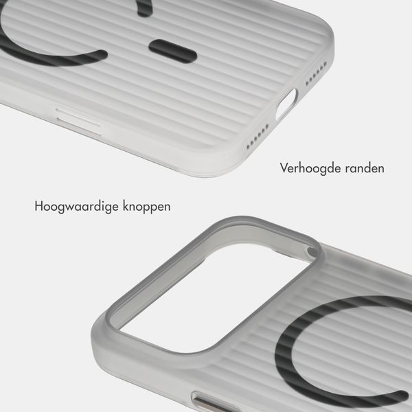Accezz Lite Backcover met MagSafe | Fluted | Apple iPhone 18 Pro / 17 Pro - Smokey Matte