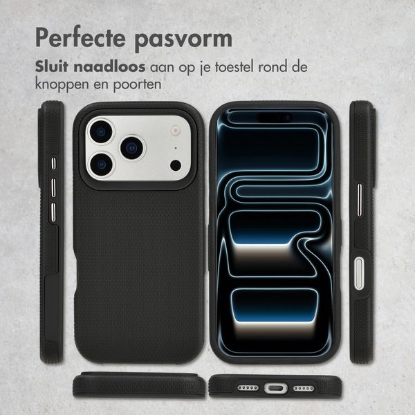 Accezz Tough Backcover met MagSafe Apple iPhone 17 Pro - Zwart