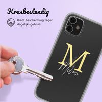 Gepersonaliseerd hoesje met letter iPhone 11 - Transparant