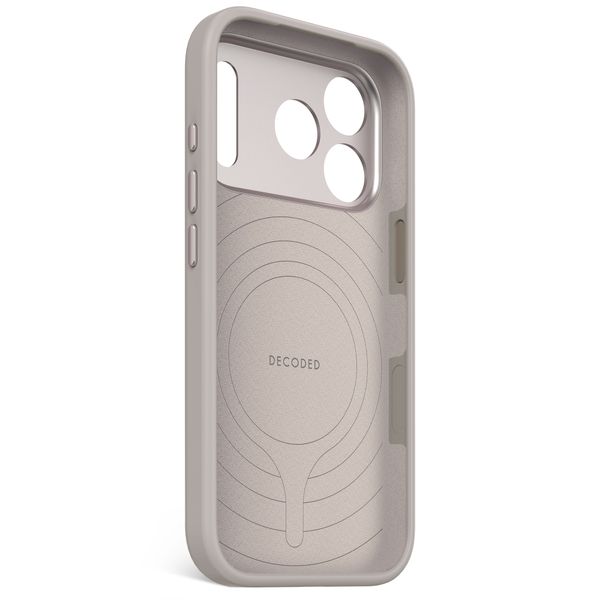 Decoded Silicone Backcover MagSafe Apple iPhone 17 Pro - Soft Taupe